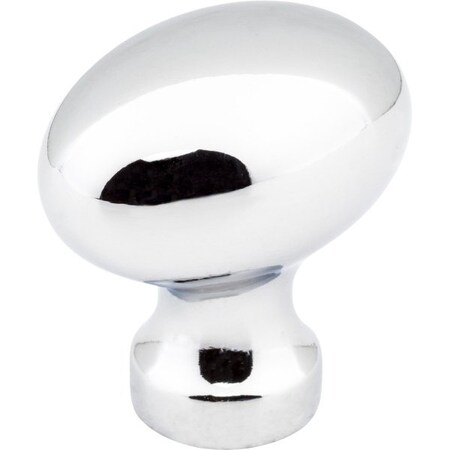 Jeffrey Alexander 1-3/16" Overall Length Polished Chrome Football Bordeaux Cabinet Knob 3990-PC